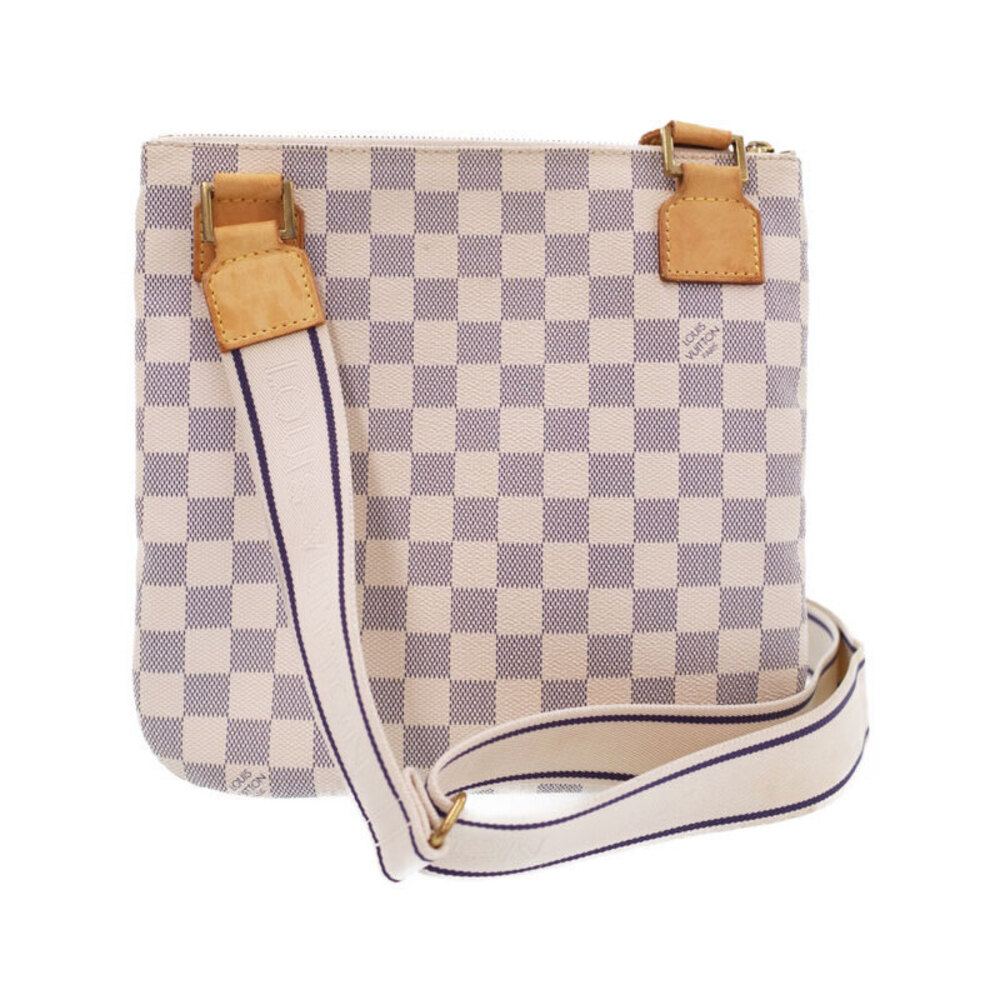 Louis Vuitton Shoulder Bosphore Bag Azur White Damier Pochette
